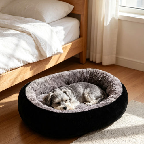 DenKind Calm Bed Oval in charcoal