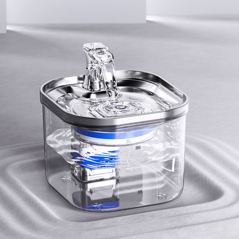 DenKind Stream stainless steel pet water fountain