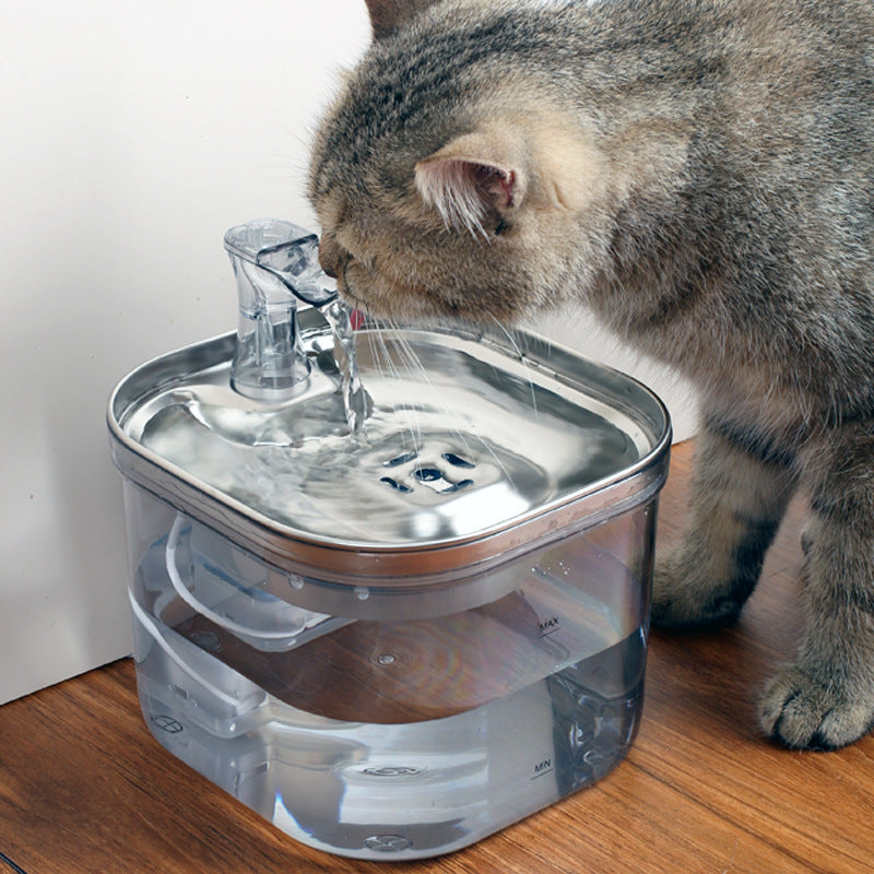 DenKind Stream stainless steel pet water fountain